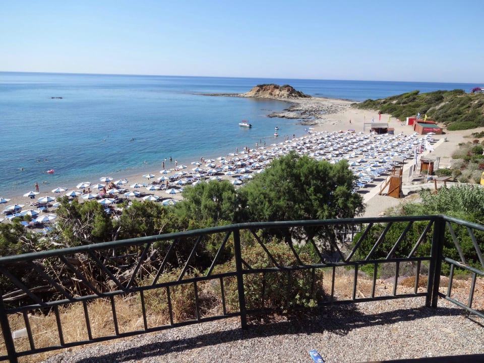 Strand von Aussichtsplattform Rodos Princess Beach Hotel & Spa