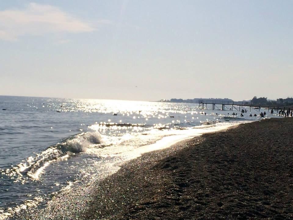 Hotelstrand am Abend  Club Turtas Beach Hotel