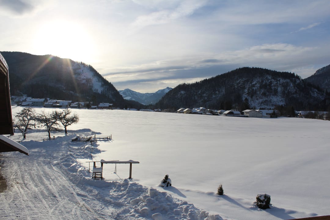 Ausblick vom Balkon Bauernhof Schlossmayrhof