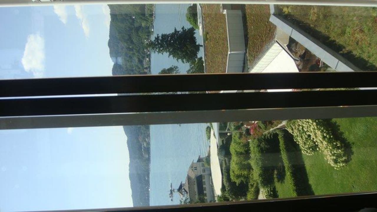 Aus dem gläsernden Aufzug Werzers Hotel Resort Pörtschach