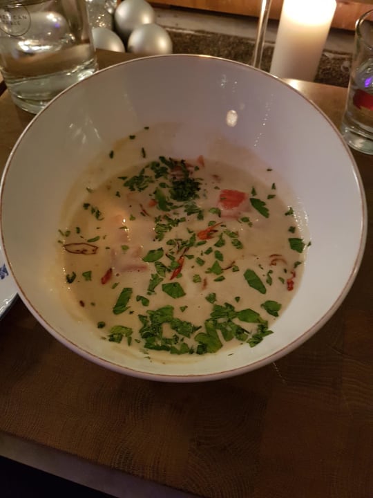 Lachssuppe Clarion Hotel Sign