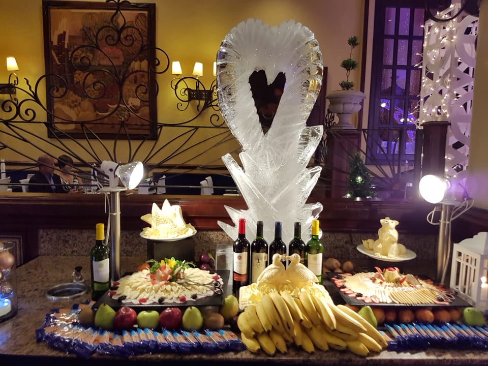 Eis Skulptur Silvester Gala Hotel Riu Tequila