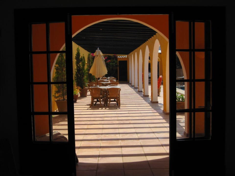 Terrasse Hostal Fornells
