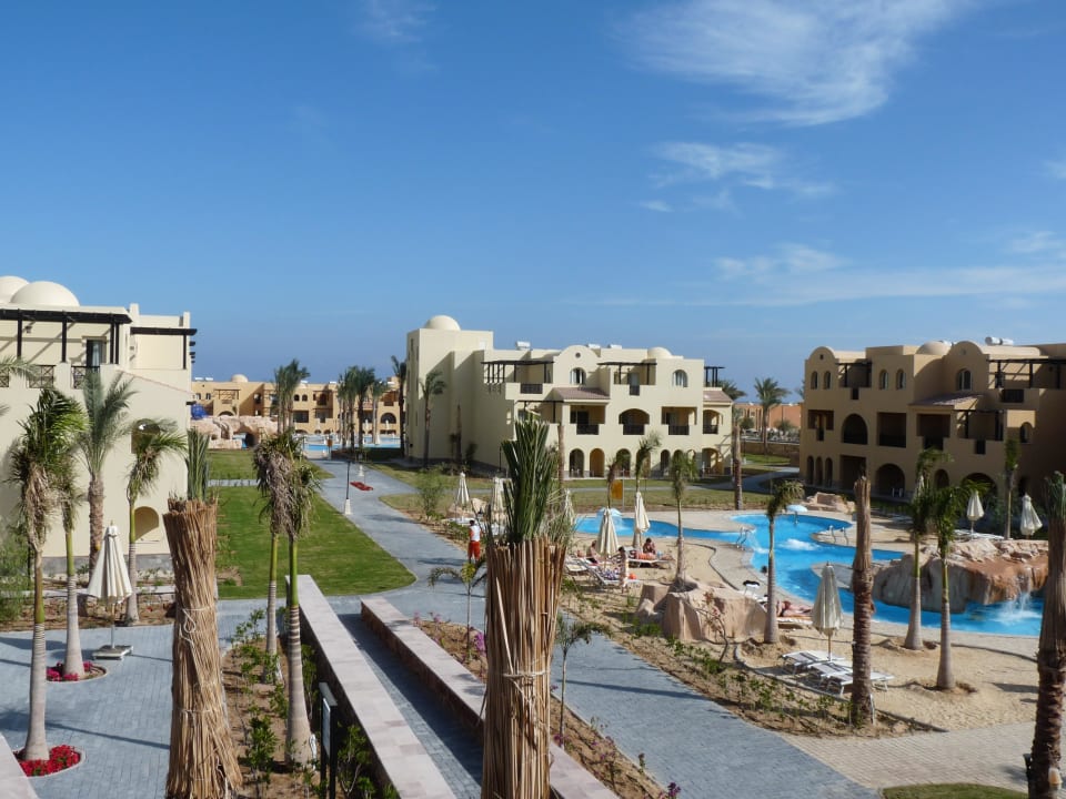 Blick von der Hotelterrasse Stella Garden Resort & Spa, Makadi Bay