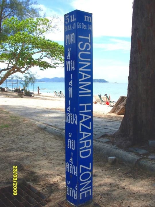 Tsunami-Warnzone The Briza Beach Resort Khaolak