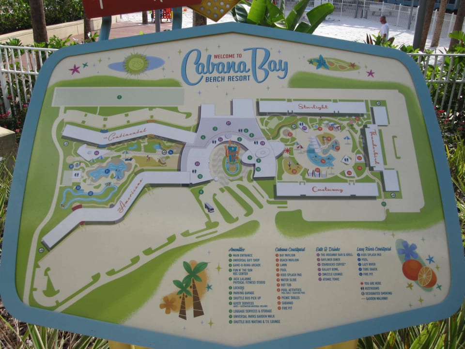 Übersichtsplan Universal's Cabana Bay Beach Resort