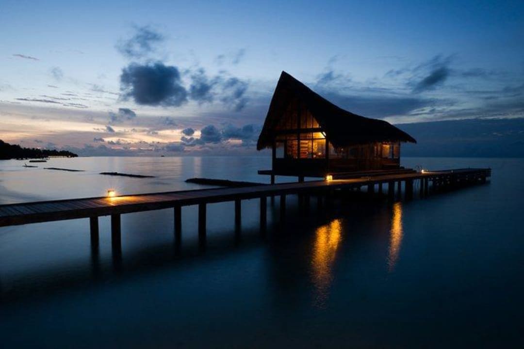 Next to the bar (dive center) Kuramathi Maldives
