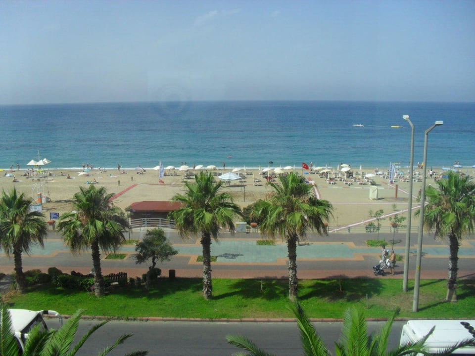 Blick vom Balkon Kleopatra Celine Hotel