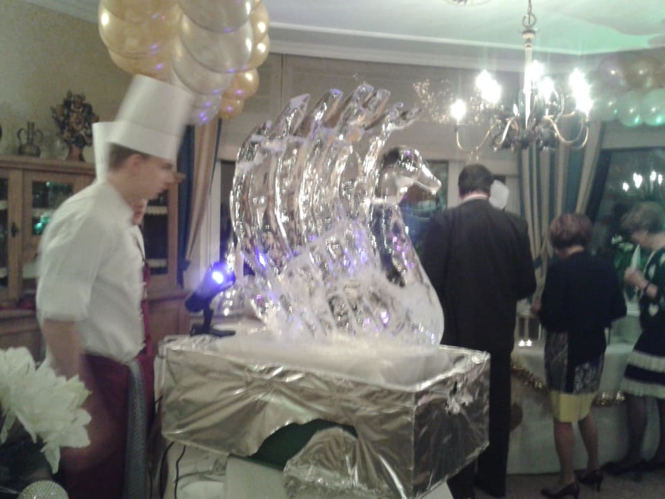 Deko auf Silvesterbuffet Ringhotel Landhotel Buller