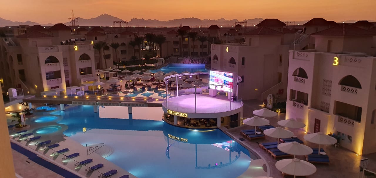 Ausblick Pickalbatros Aqua Blu Resort - Hurghada