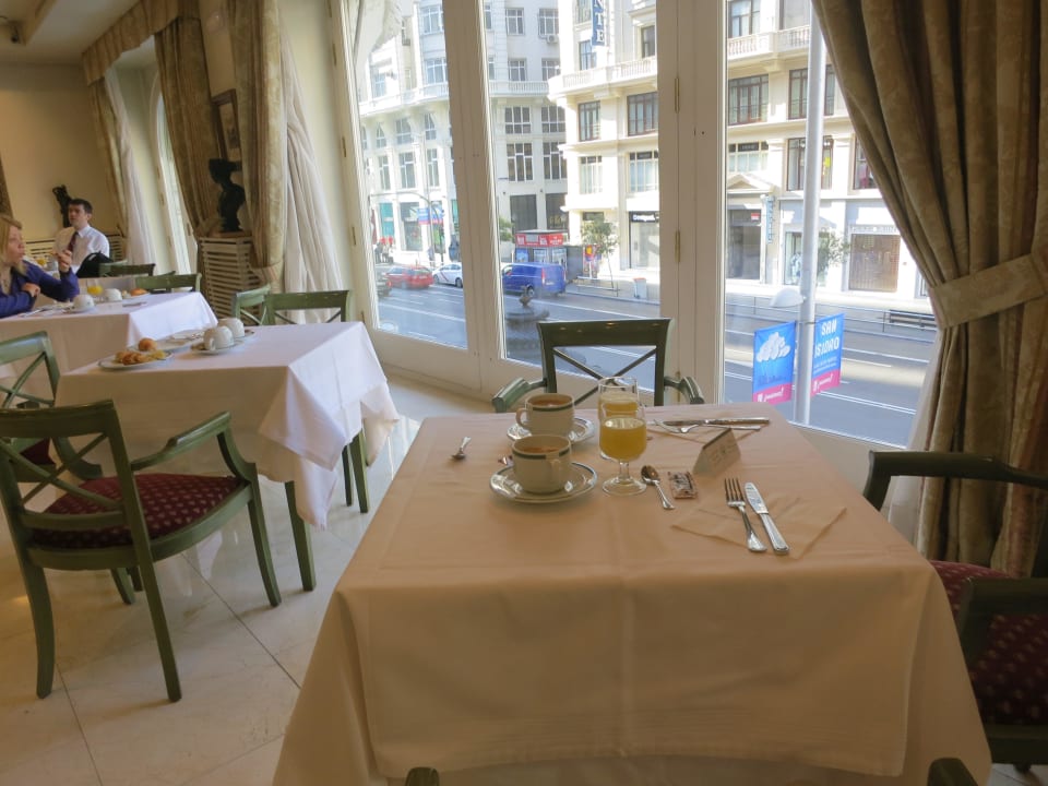 Blick aus dem Frühstücksraum Hotel Atlantico