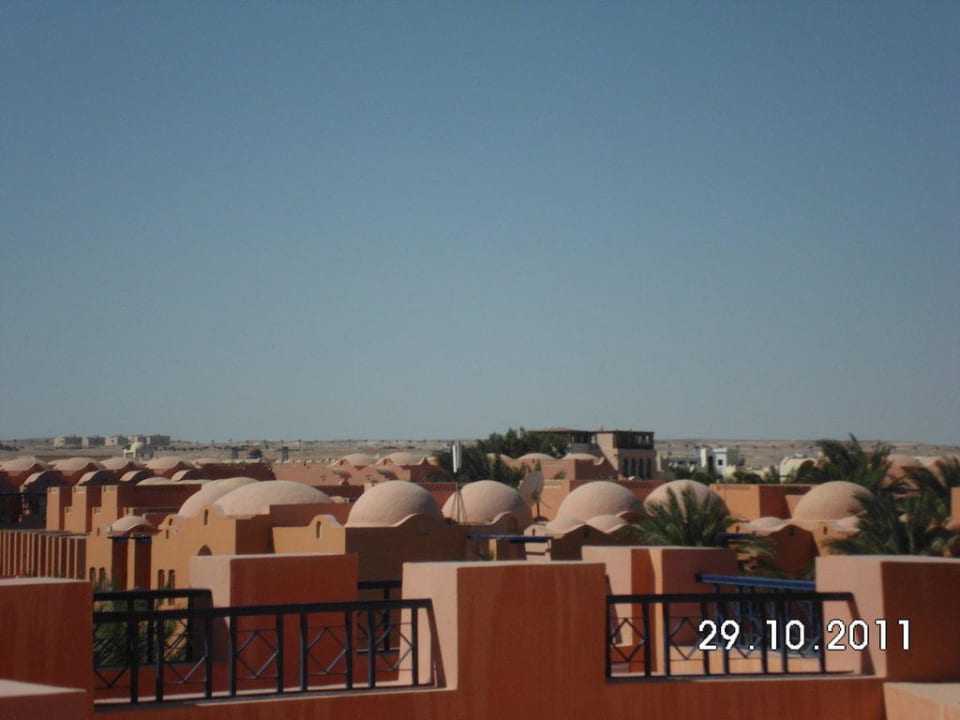 Blick übers Hotel Jaz Makadi Oasis Resort