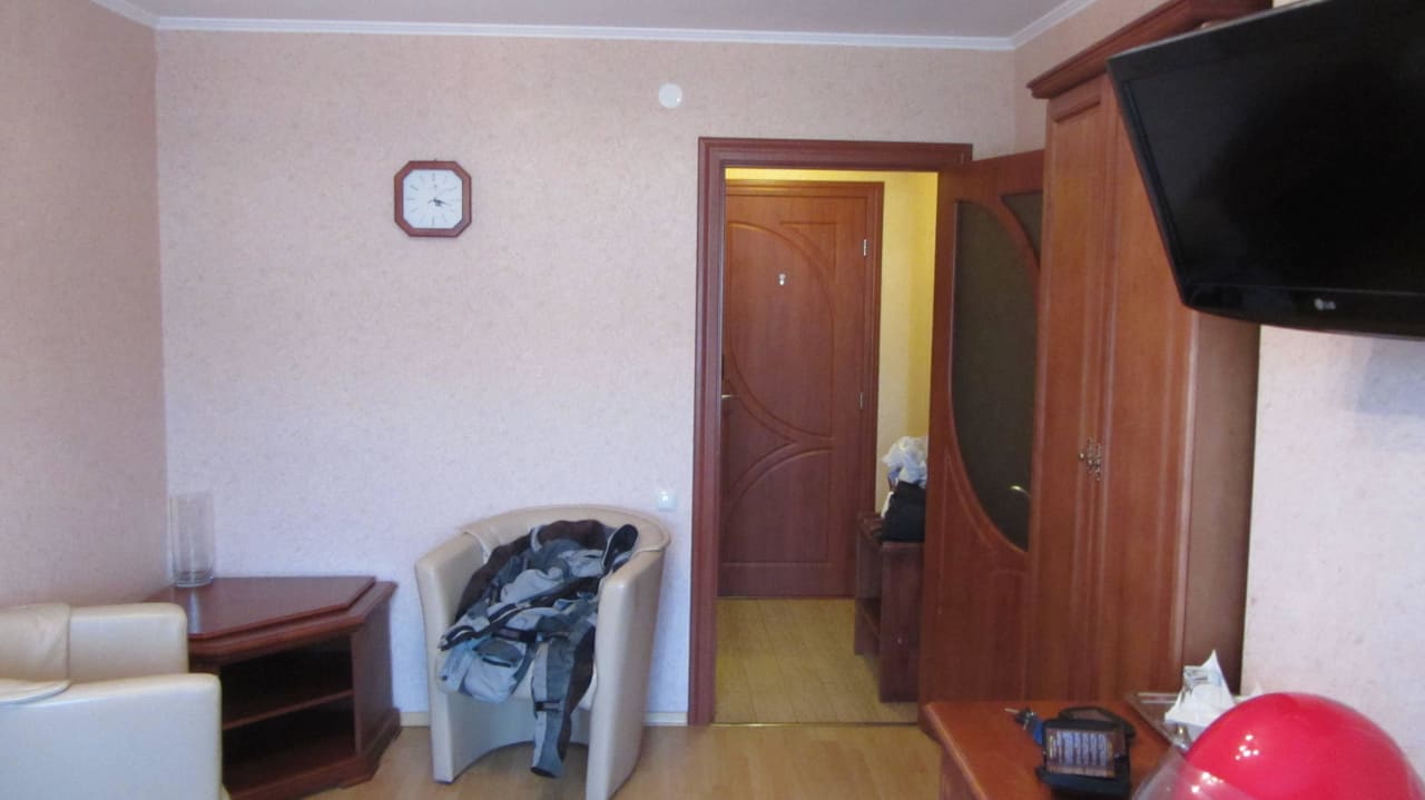 Blick vom Balkon Richtung Eingang Hotel Olymp