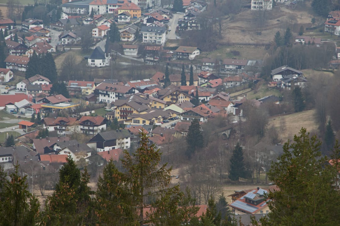 Blick vom Silberberg Hotel Bergknappenhof