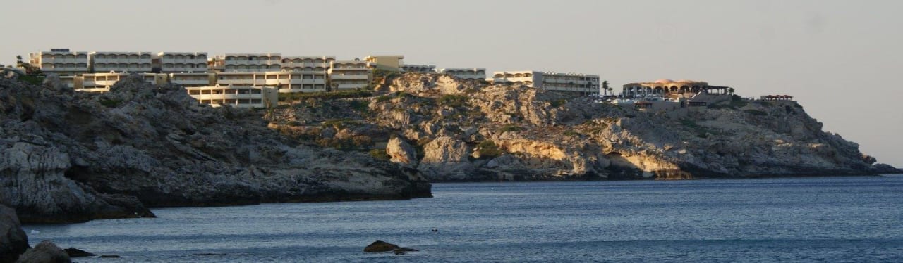 Widok hotelu z Term Kalithea Hotel Kalithea Horizon Royal