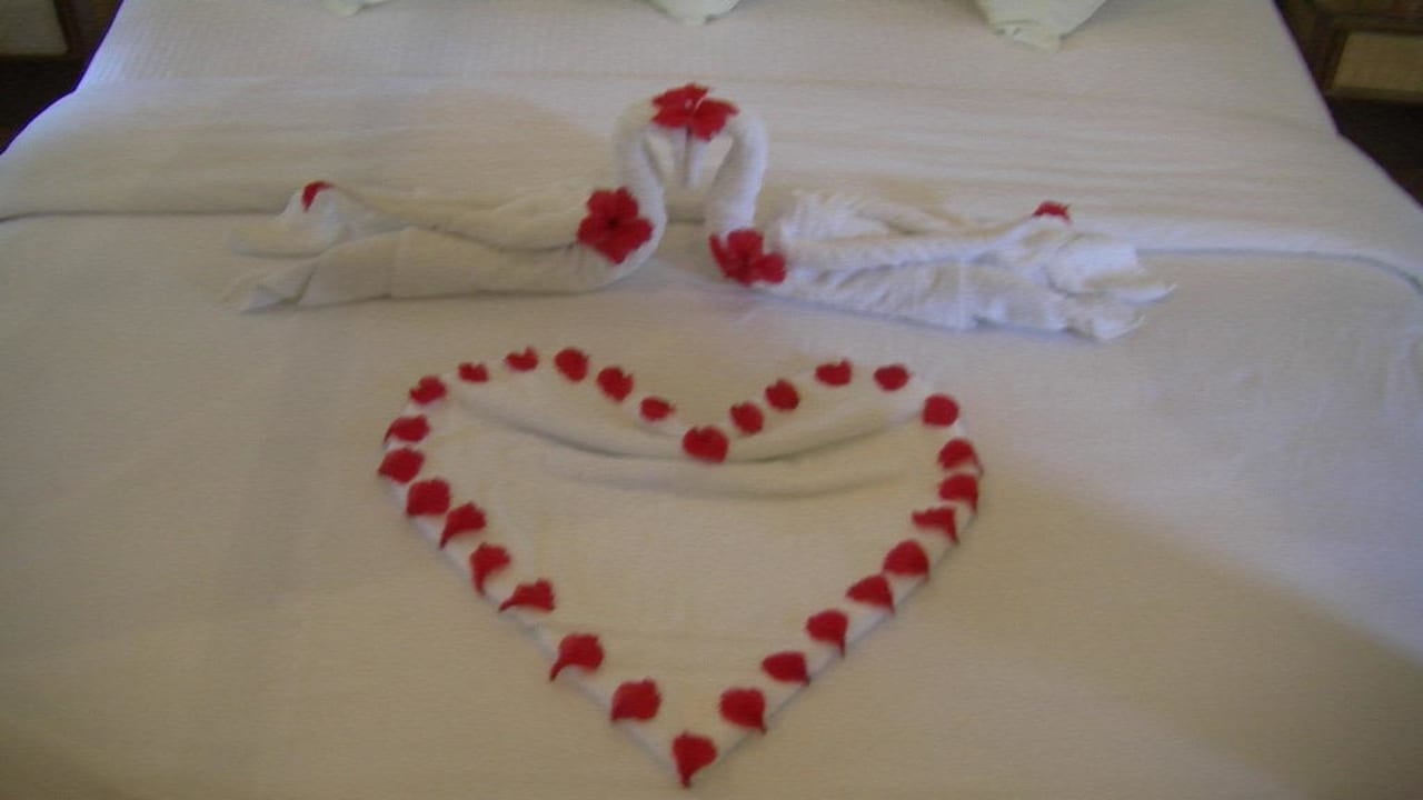 Bett-Dekoration Kuramathi Maldives