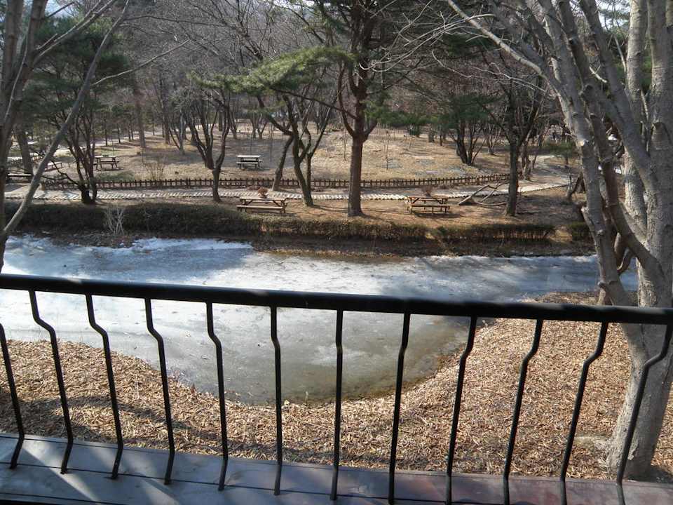 Vista desde el balcón Nami Island Hotel
