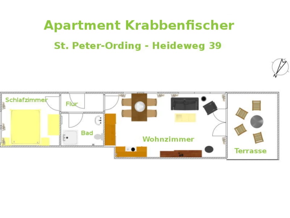 Zimmer Apartment Krabbenfischer