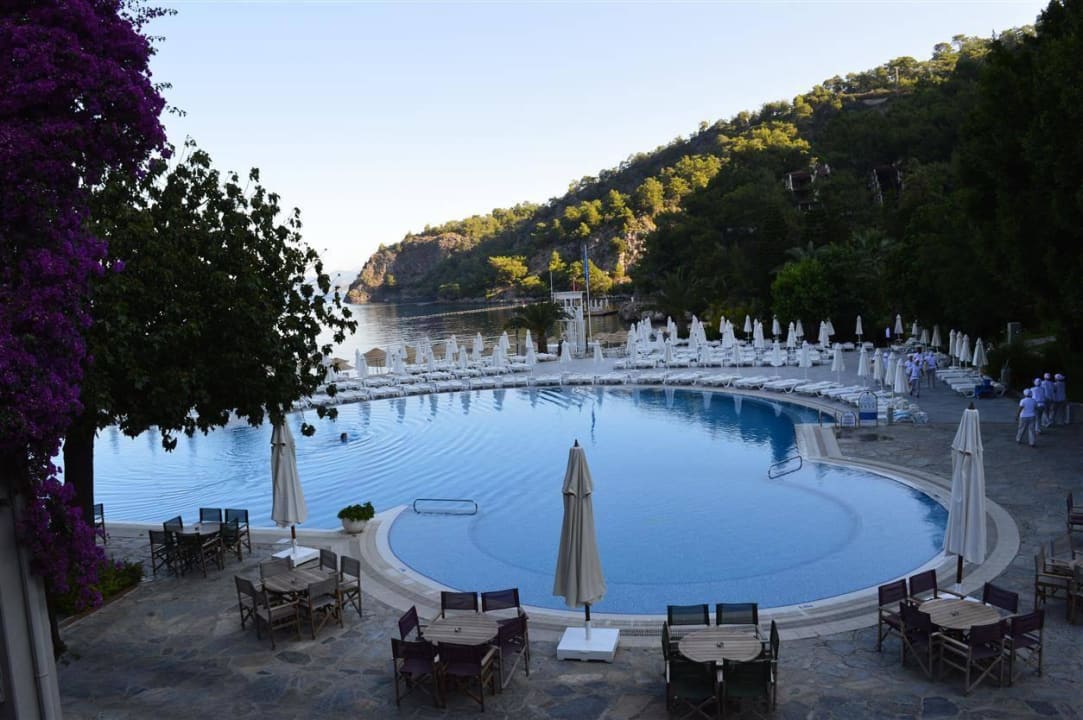 Schöne Ausblick Hillside Beach Club