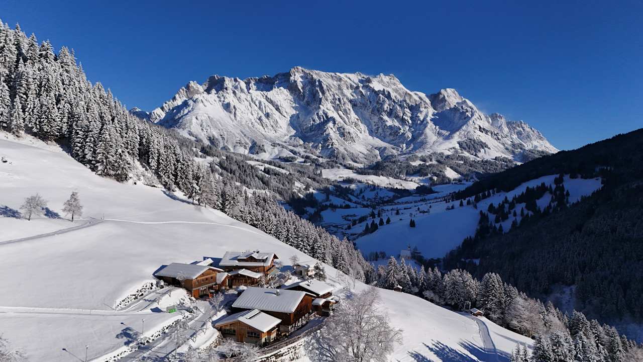 Außenansicht Highking Chalet Grünegg