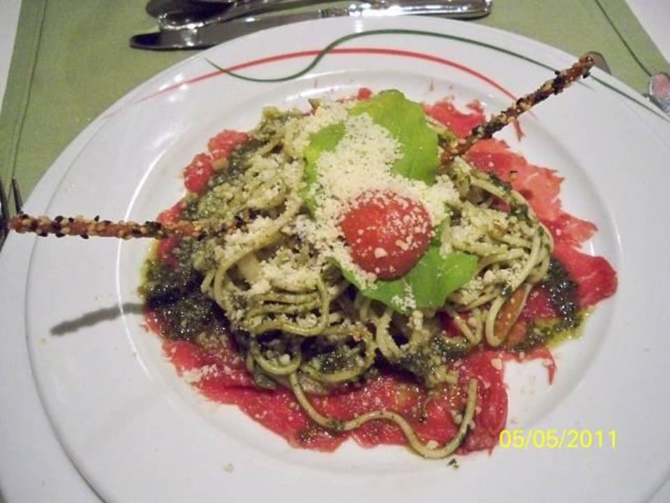 Leckeres Carpaccio im Restaurant"Romantica" Sunis Evren Beach Resort Hotel & Spa