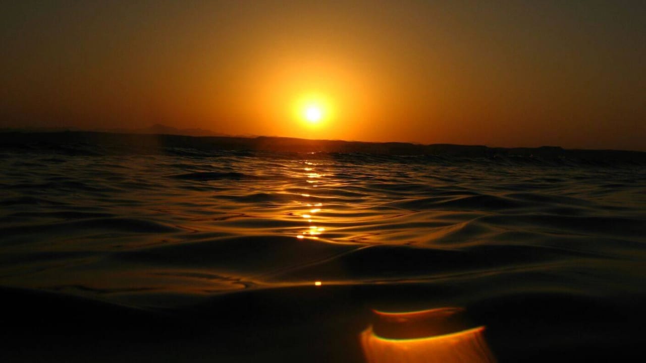 Sonnenuntergang vom Steg aus gesehen Casa Mare Resort