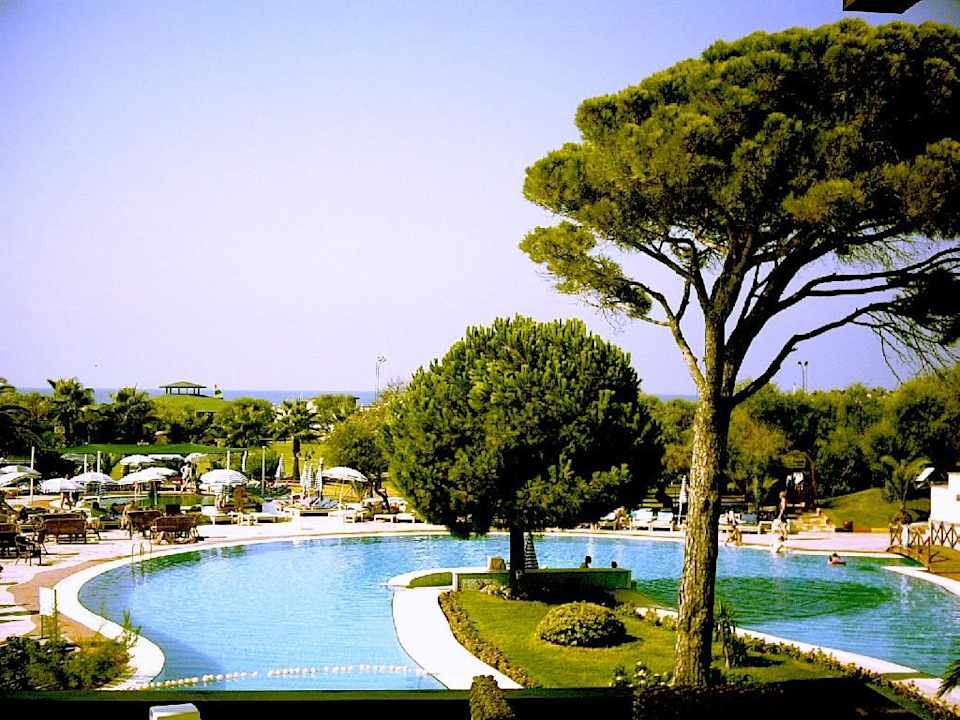 vom Restaurant, Blickauf den Rundpool Intourist Club Belek