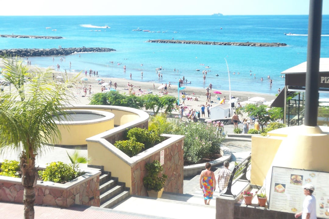 Blick auf den Strand - Wohnzimmerfenster Los Olivos Beach Resort