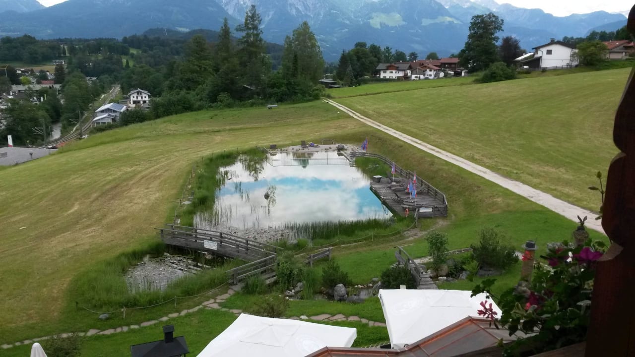 Blick vom Balkon  Naturhotel Reissenlehen