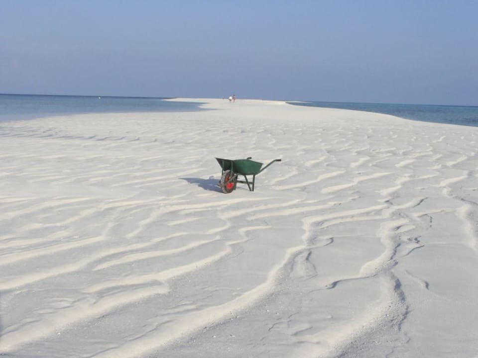 Entstehung der Sandbank Kuramathi Maldives