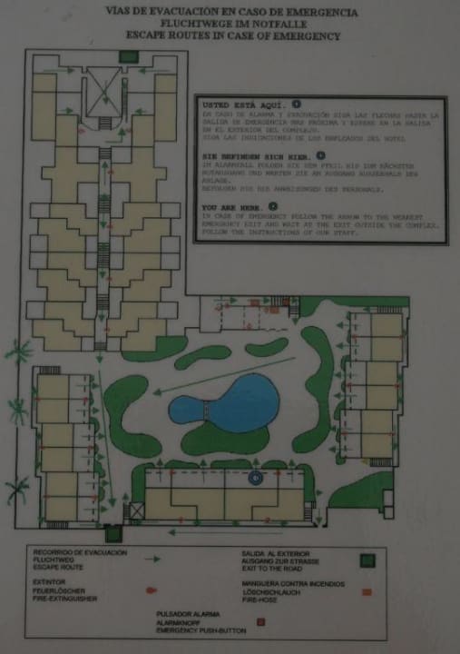 Plan der Anlage Bungalows & Appartements Playamar