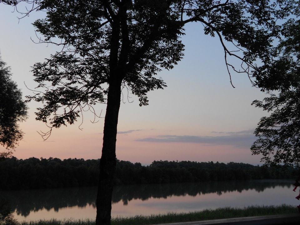 Es wird Abend vom Balkon aus 2012 Pension Salzingerhof