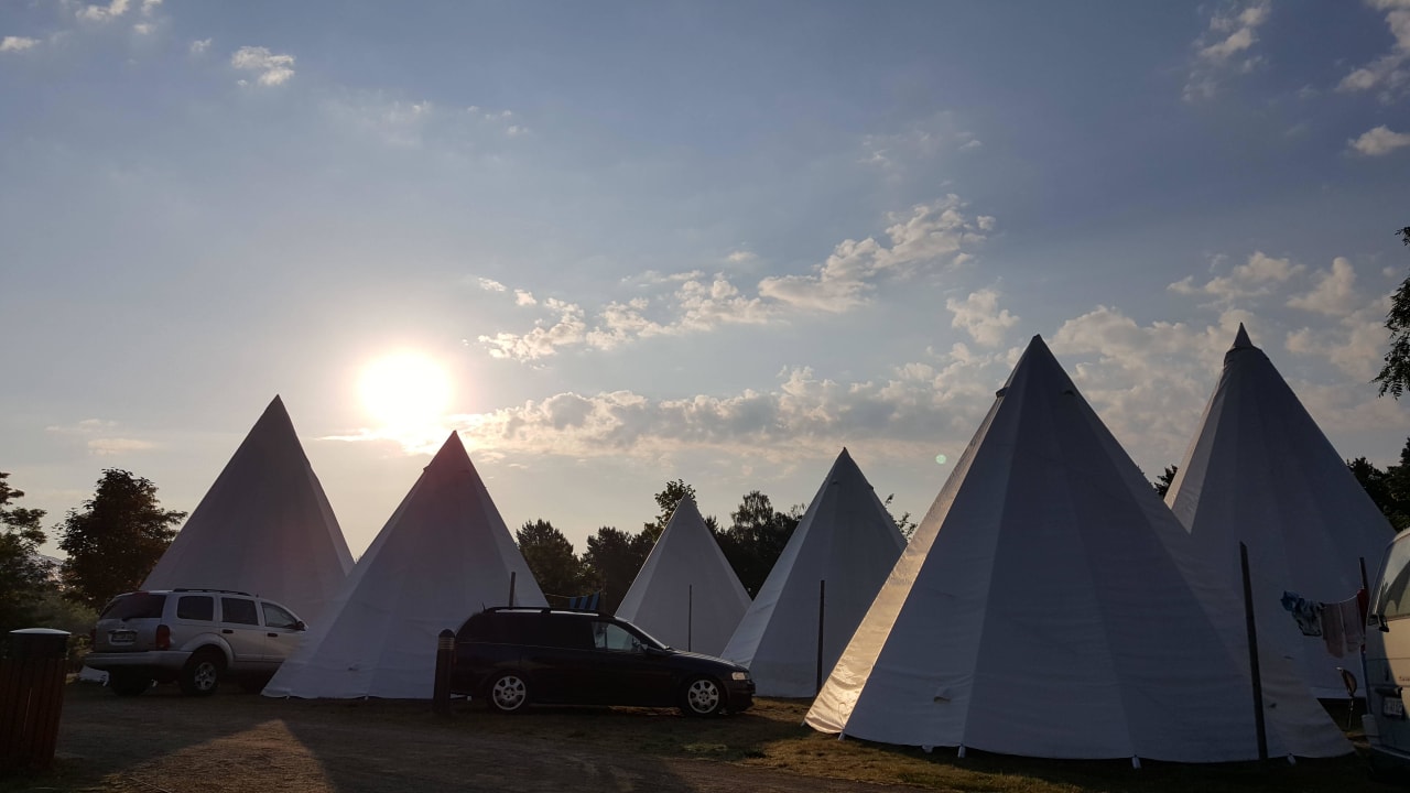 Stoff Tipi Zelte Tropical Islands Resort - Campingplatz
