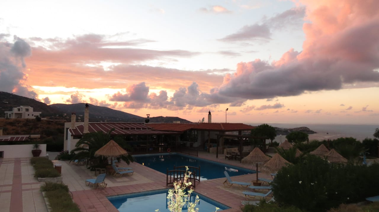 View from balconies Spiros & Soula Apartments