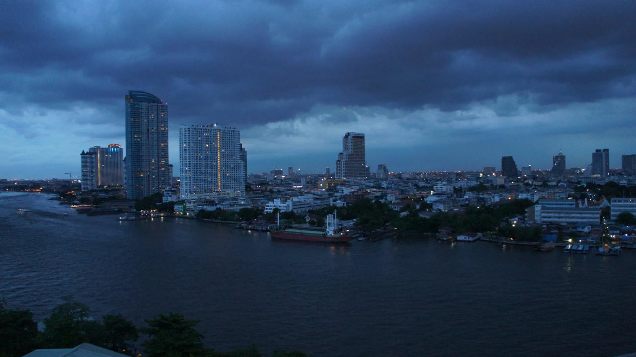 Blick auf den River  Chatrium Hotel Riverside Bangkok