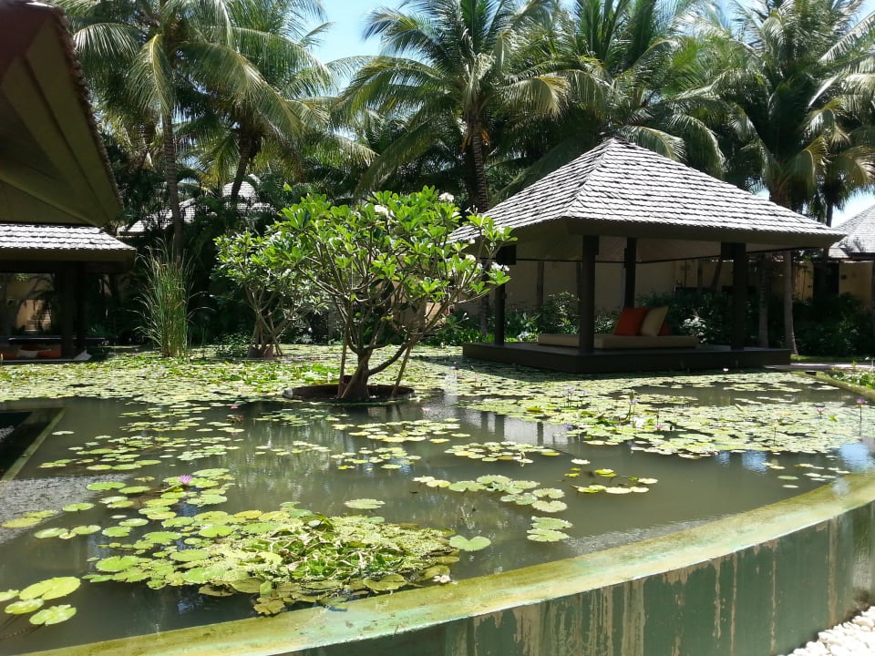 Sitzecke im Teich vor dem Restaurant Sheraton Hua Hin Pranburi Villas