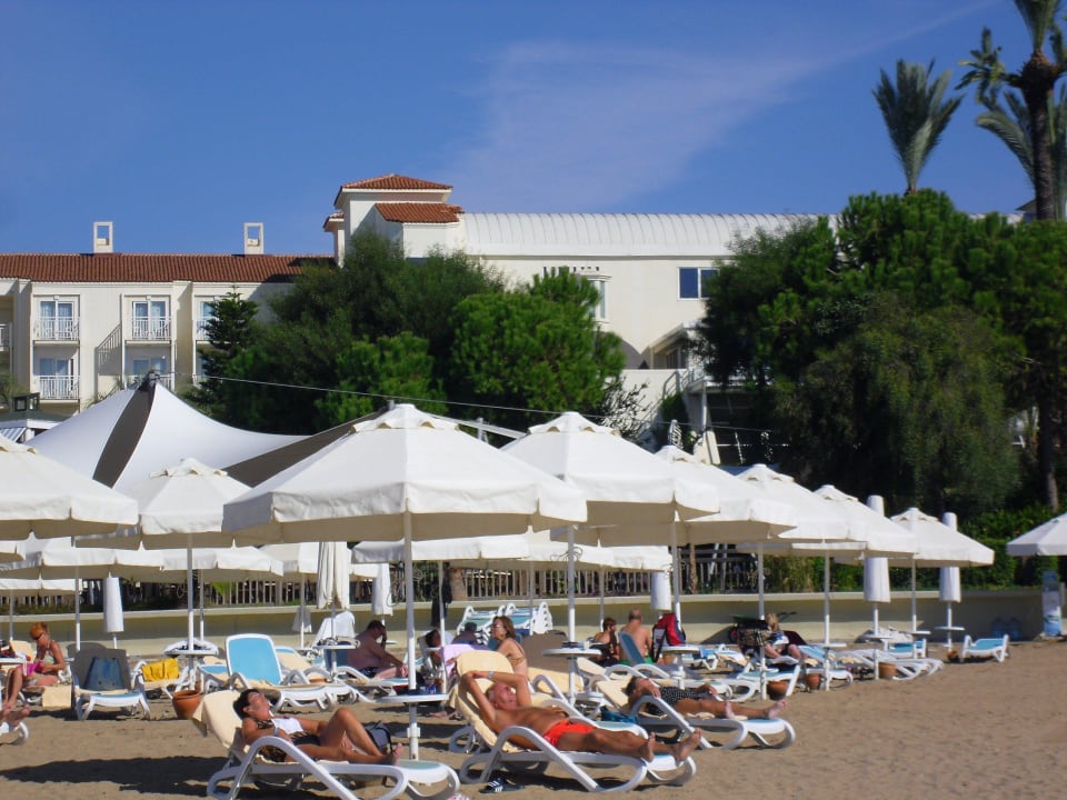 Der eigene Hotelstrand super gepflegt   PALOMA Perissia