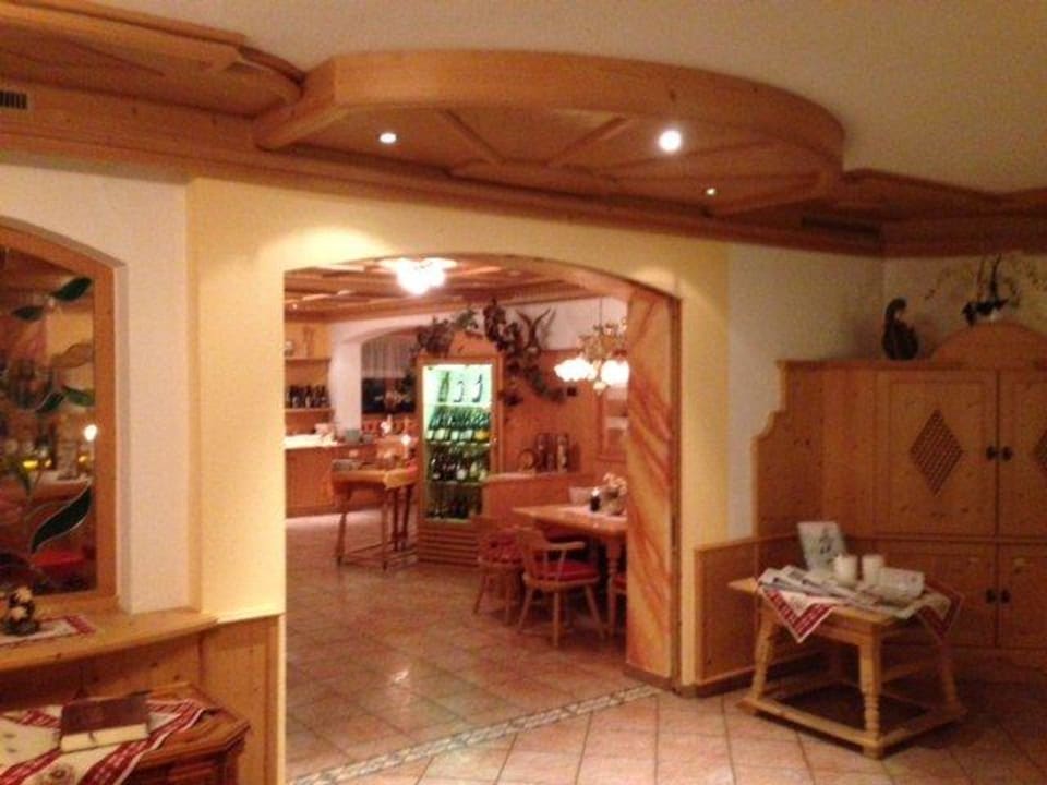 Lobby zum Restaurant Hotel Bergcristall