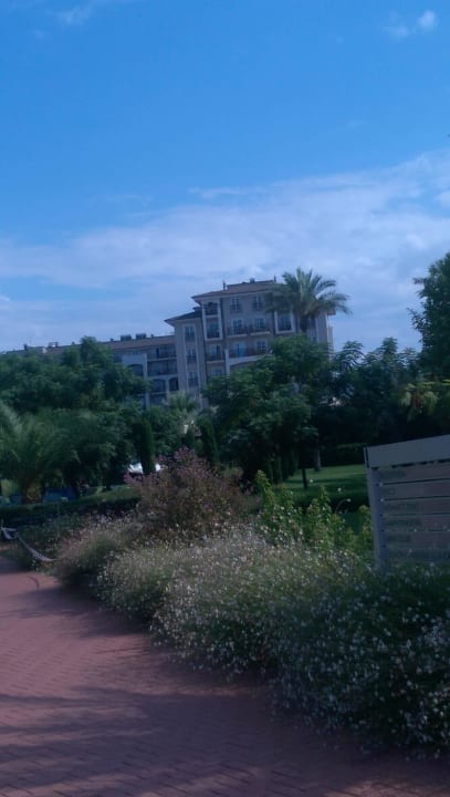 Hintere Ansicht vom Garten aus Sunis Elita Beach Resort & Spa