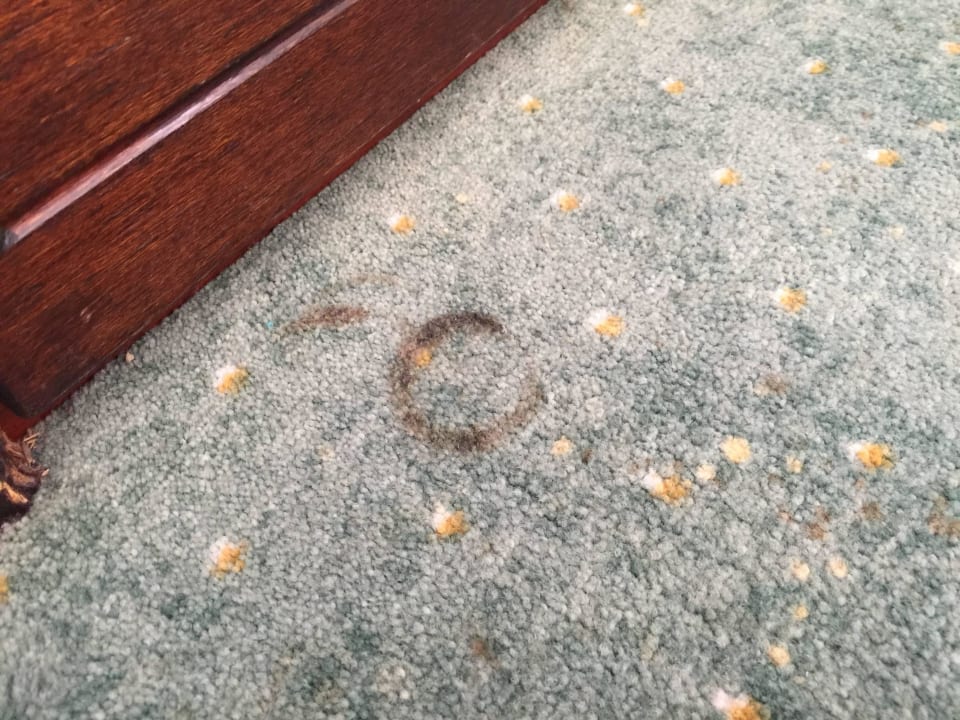 Fleckiger Teppichboden Schlosshotel Karlsruhe