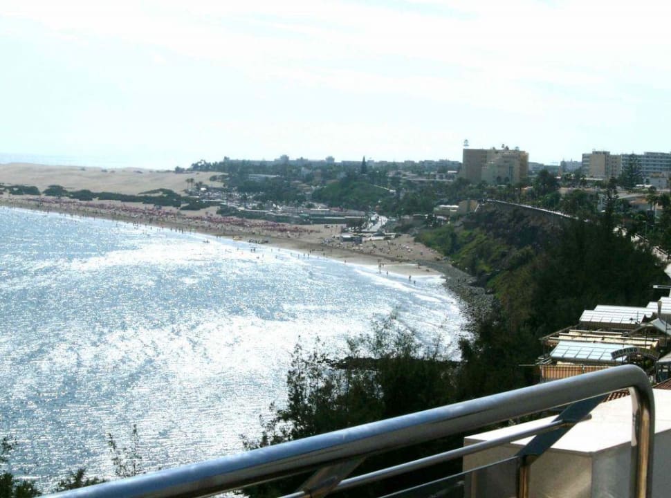 Sicht auf den Hauptstrand von Playa del Ingles Hotel Europalace