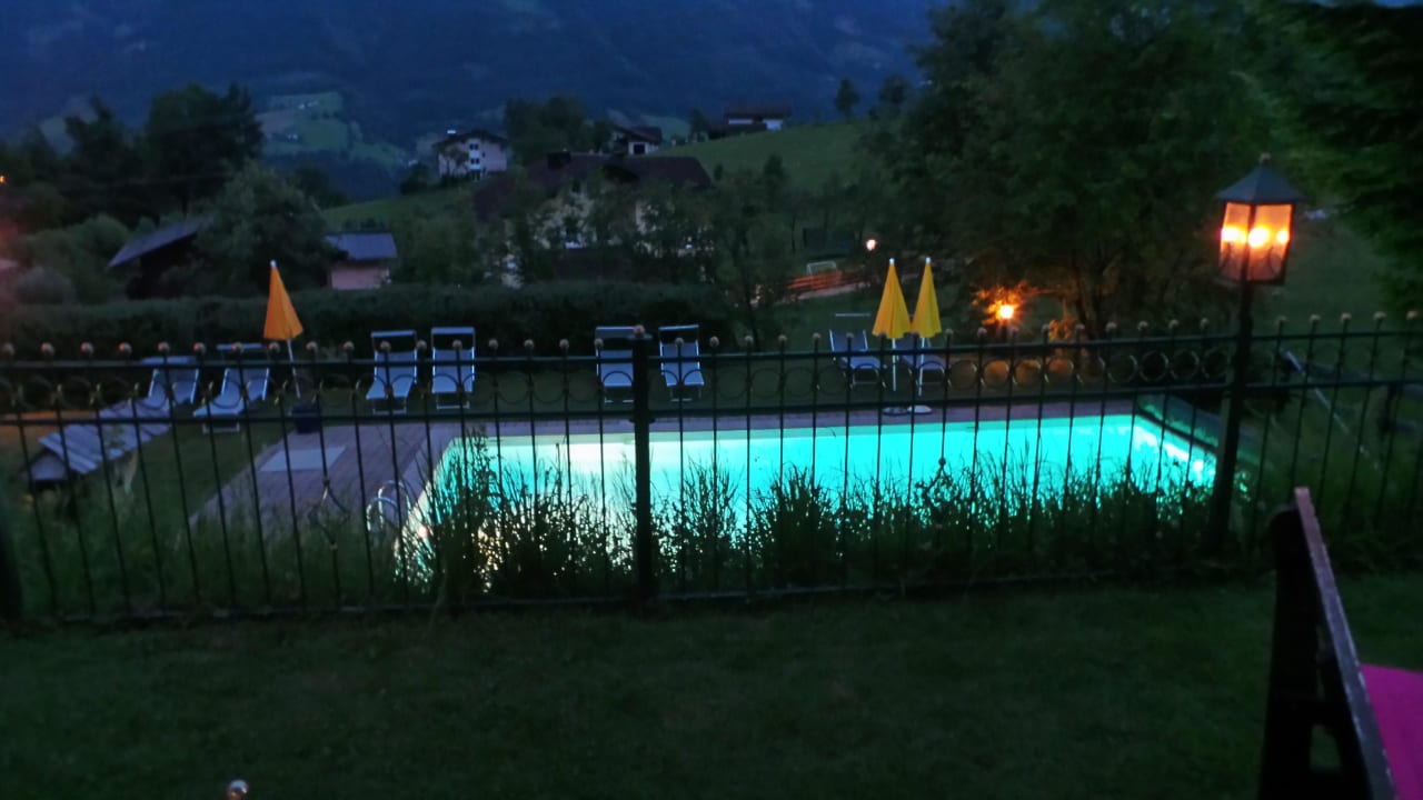 Abends auf der Terrasse Hotel Silberfux