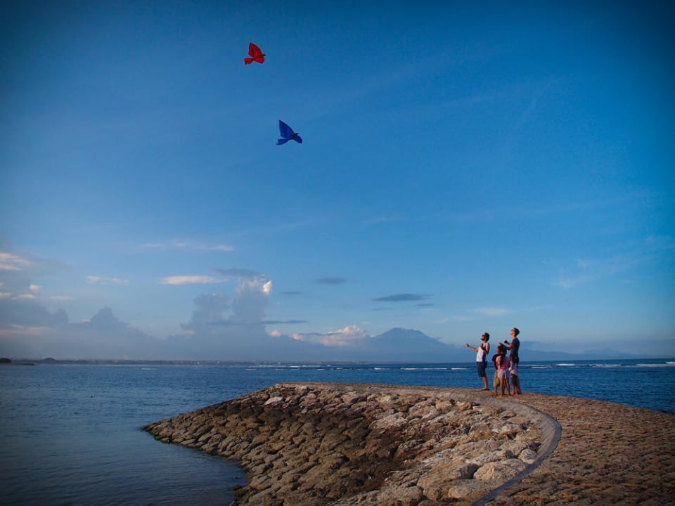 Drachen waren eine weit verbreitete Geschichte. Villa Shanti Beach