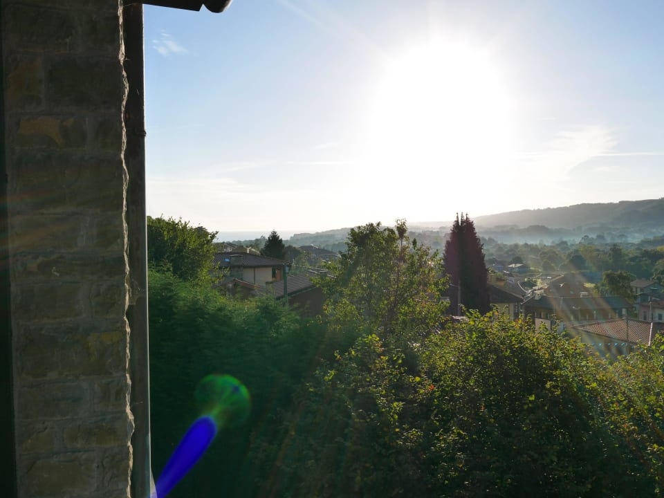 Blick vom Zimmer in Richtung Andrin und Meer Arcea Hotel Balcón De La Cuesta
