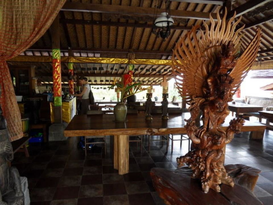 Lobby und Restaurant Kebun Villas