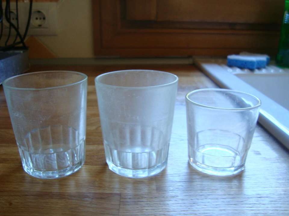 Unbrauchbare Gläser Finca Can Juan