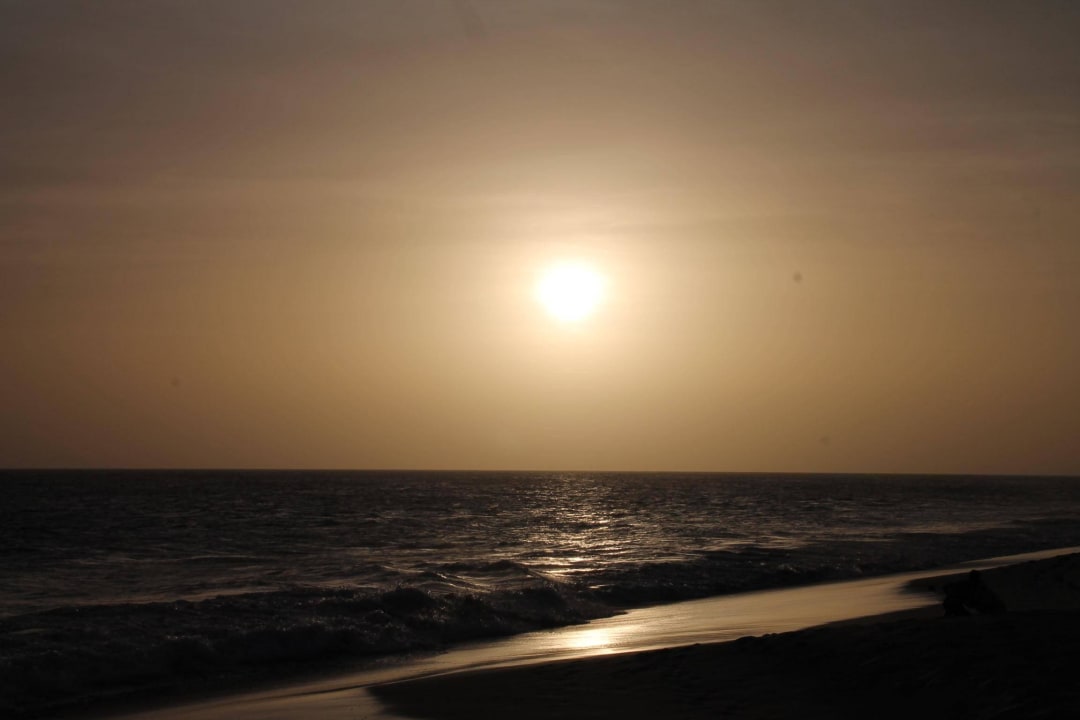 Sonnenuntergang über dem Meer Hotel Riu Touareg