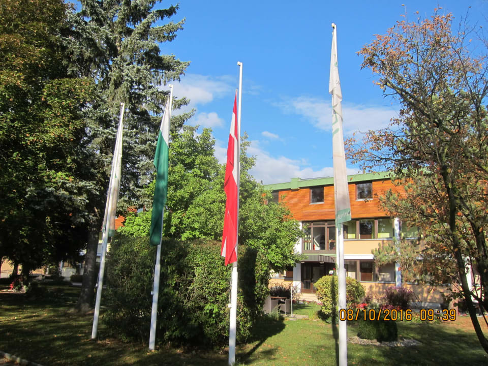 Herzliches Fahnenwillkommen Wilfinger Ring Bio Hotel
