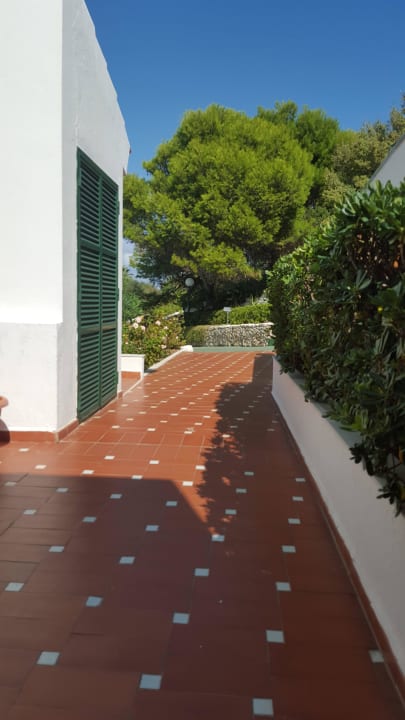Blick in den Garten Beach Club Hotel-Apartments