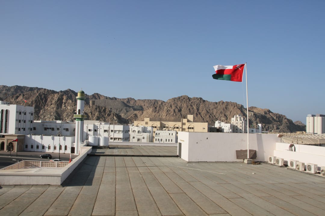 Seitlicher Blick aus dem Hotel Naseem Hotel
